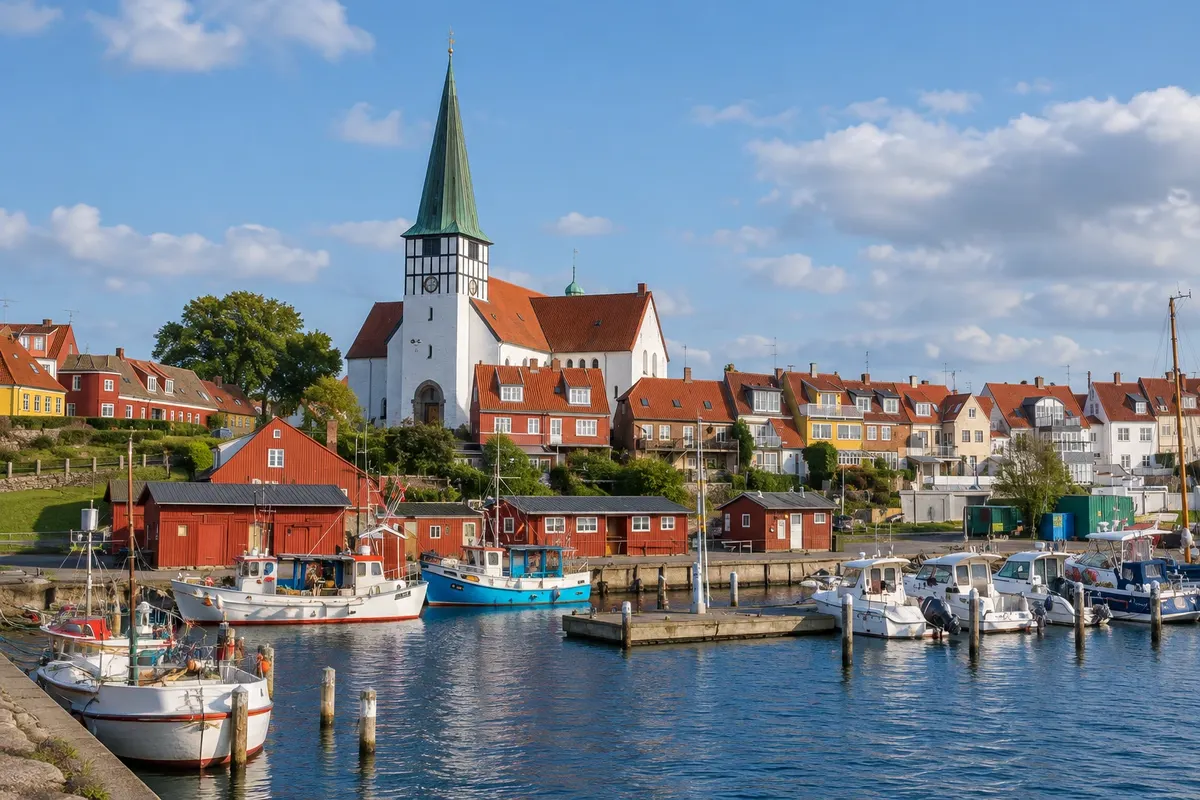 Centro antigo de Rønne