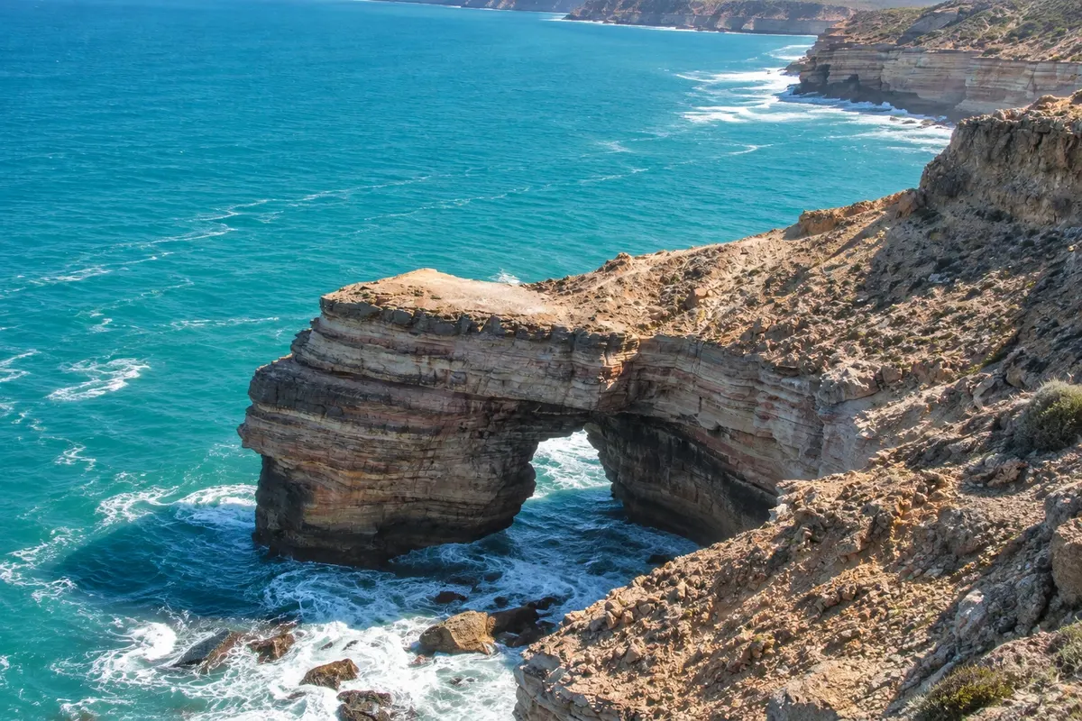 Kalbarri coastline cliffs