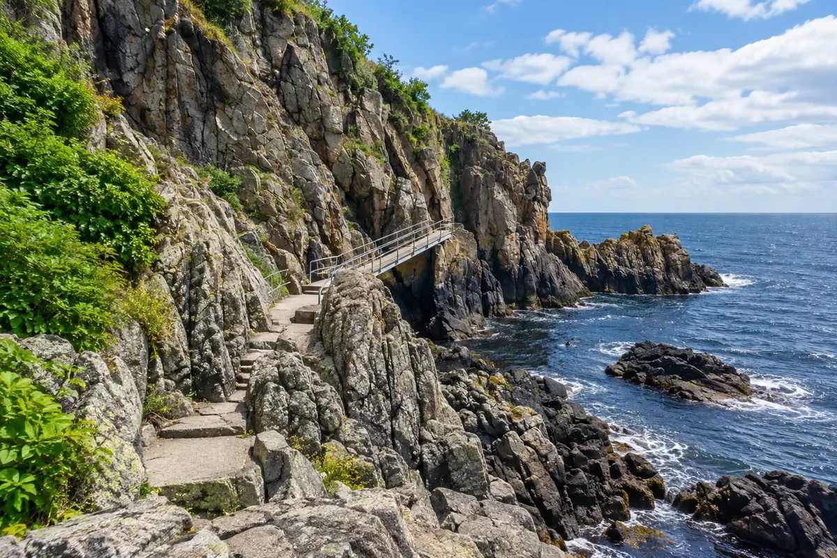 Helligdomsklipperne e o Museu de Arte de Bornholm