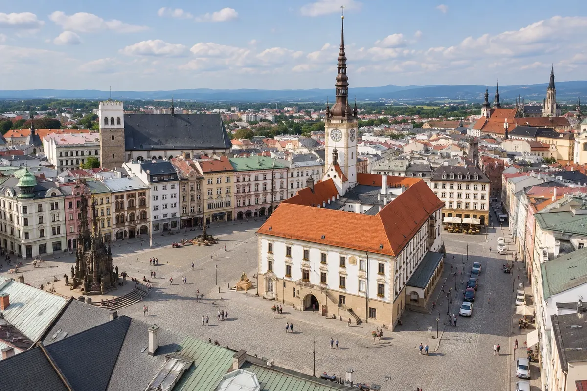 Horní náměstí a radnice
