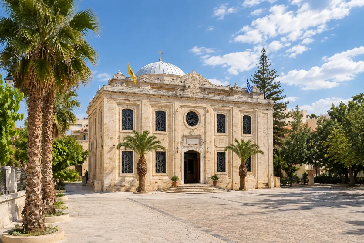 Igreja de Agios Titos e Loggia veneziana
