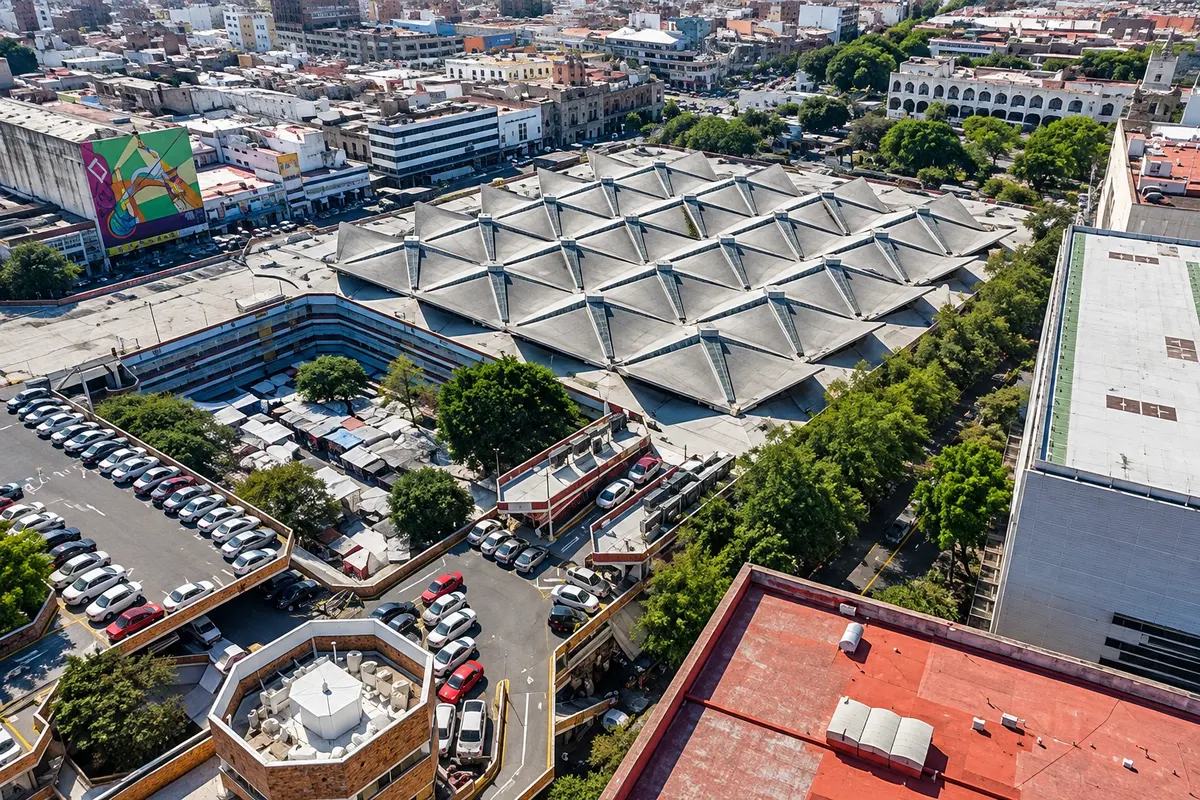 Mercado San Juan de Dios e Plaza de los Mariachis