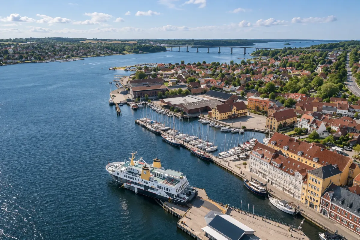 Porto e centro de Svendborg