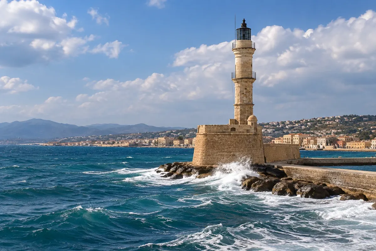 Porto veneziano e Farol de Chania