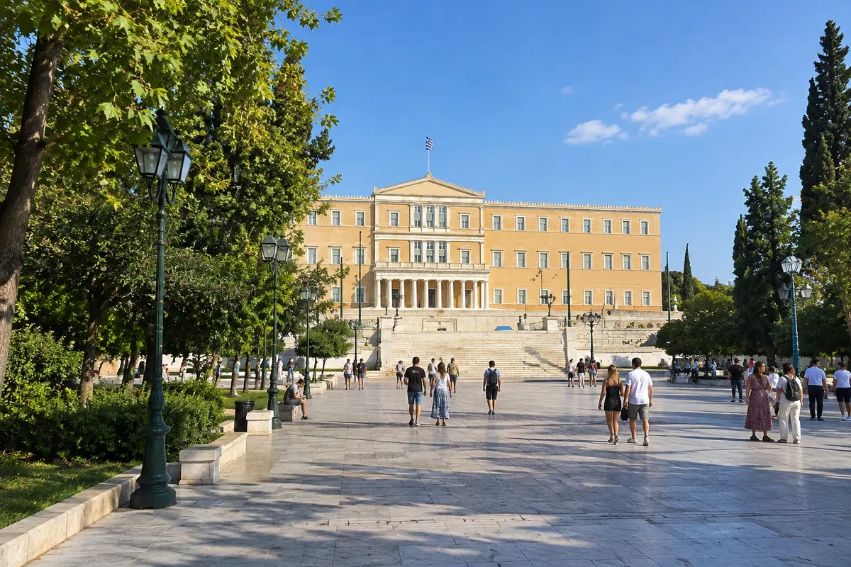 Praça Syntagma e Parlamento (Plateia Syntagmatos kai Vouli)