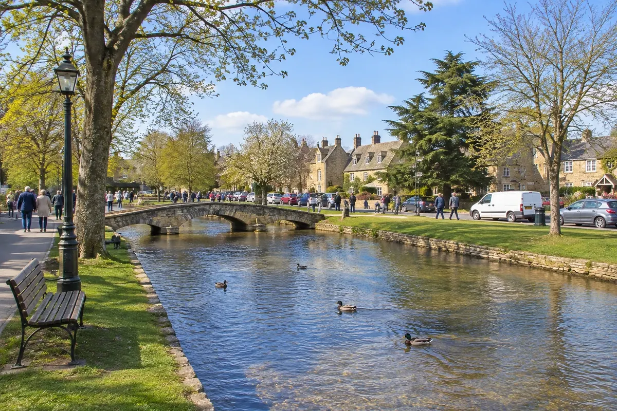 River Windrush em Bourton-on-the-Water