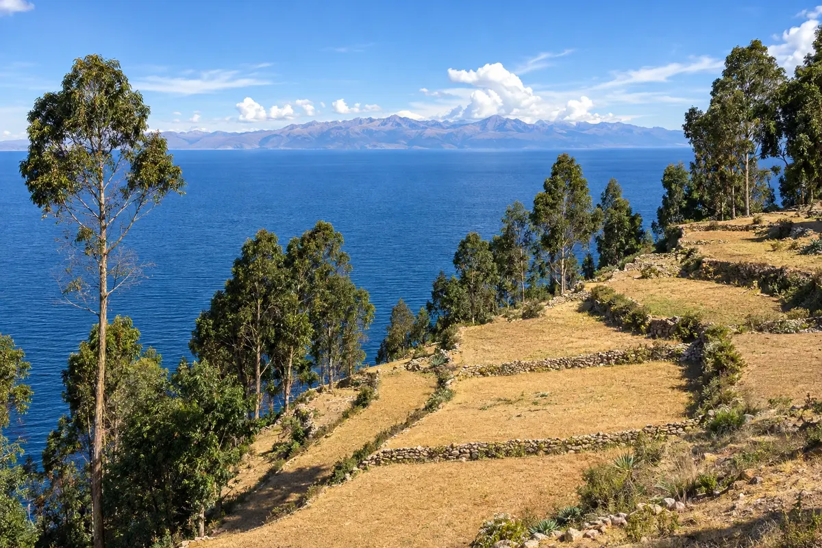 Terraces of the Isla del Sol, Lake Titicaca