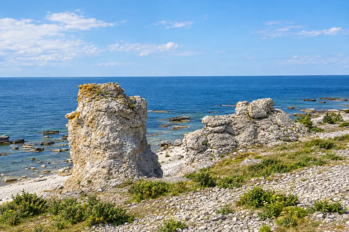 Raukar de Langhammars, Fårö