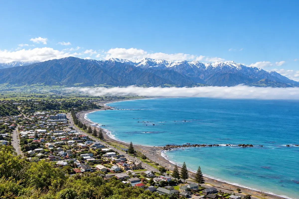 Kaikōura and the Seaward Kaikōura range