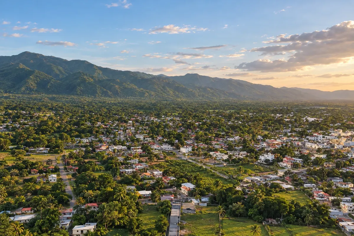 Bonao and the mountains (Monseñor Nouel)