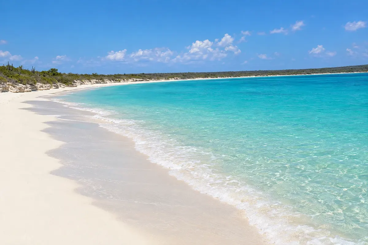 Bahía de las Águilas, en el Parque Nacional Jaragua (Pedernales)
