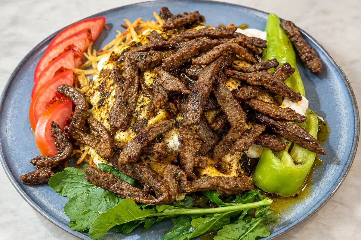 Bodrum çökertme kebabı — Bodrum, Turkey.