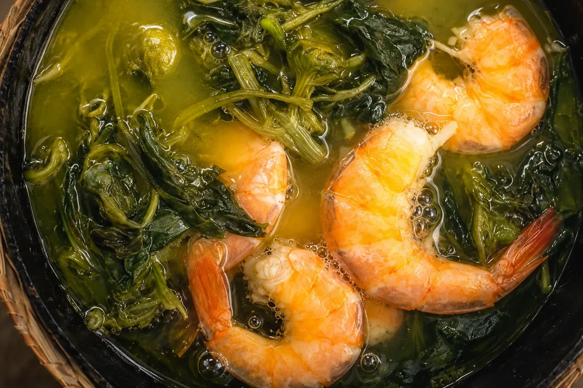 Tacacá — detail of the food or preparation.