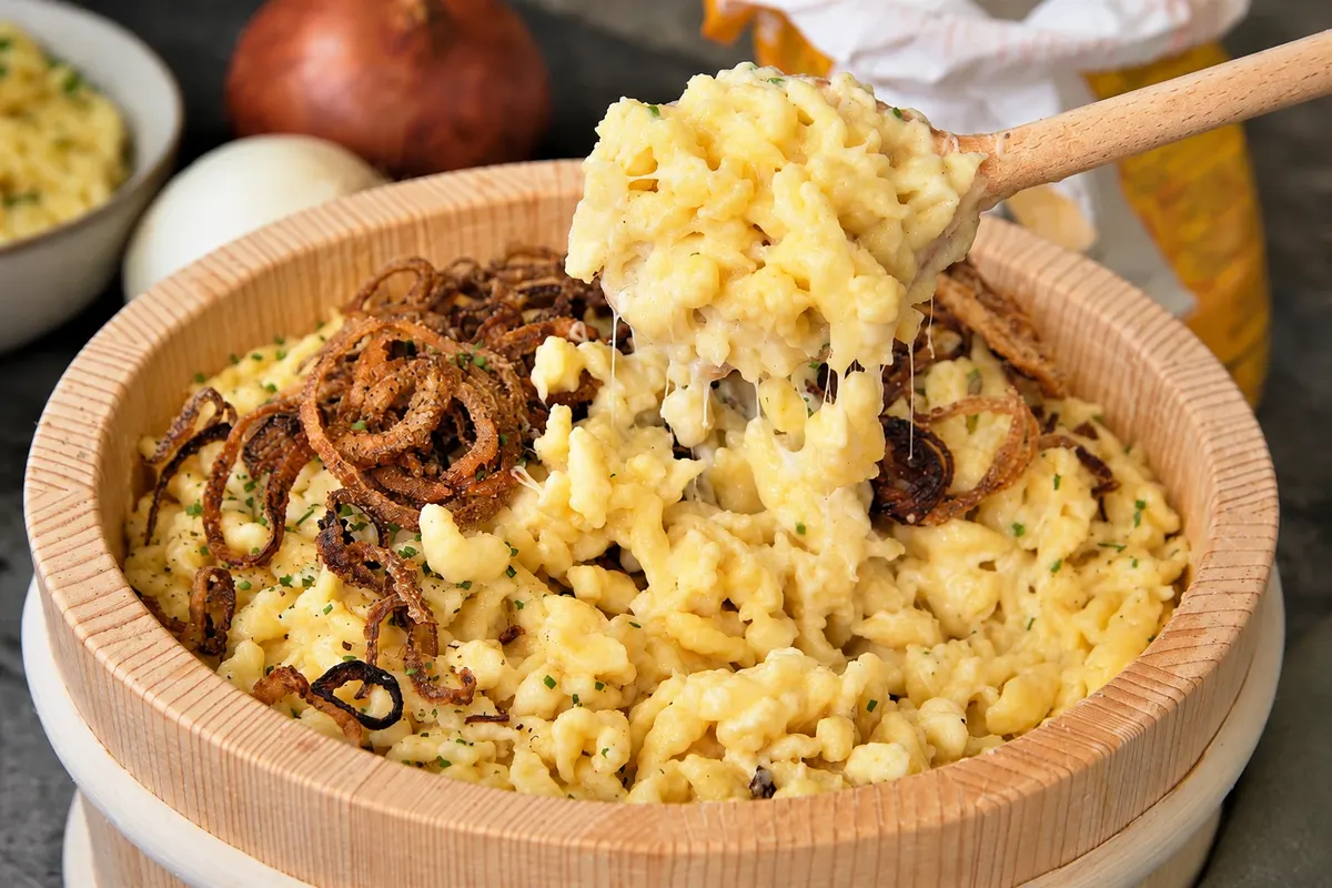 Vorarlberger Kässpätzle — Austria.