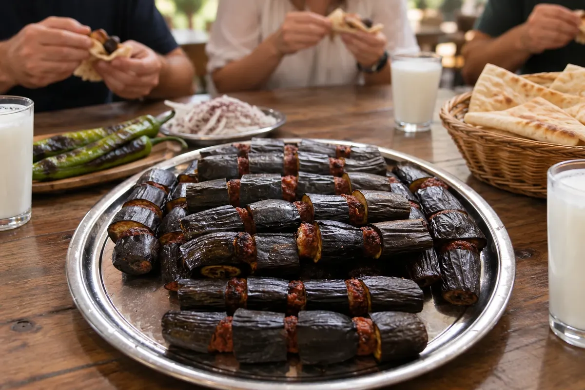 Urfa patlıcanlı kebabı — Şanlıurfa, Turkey