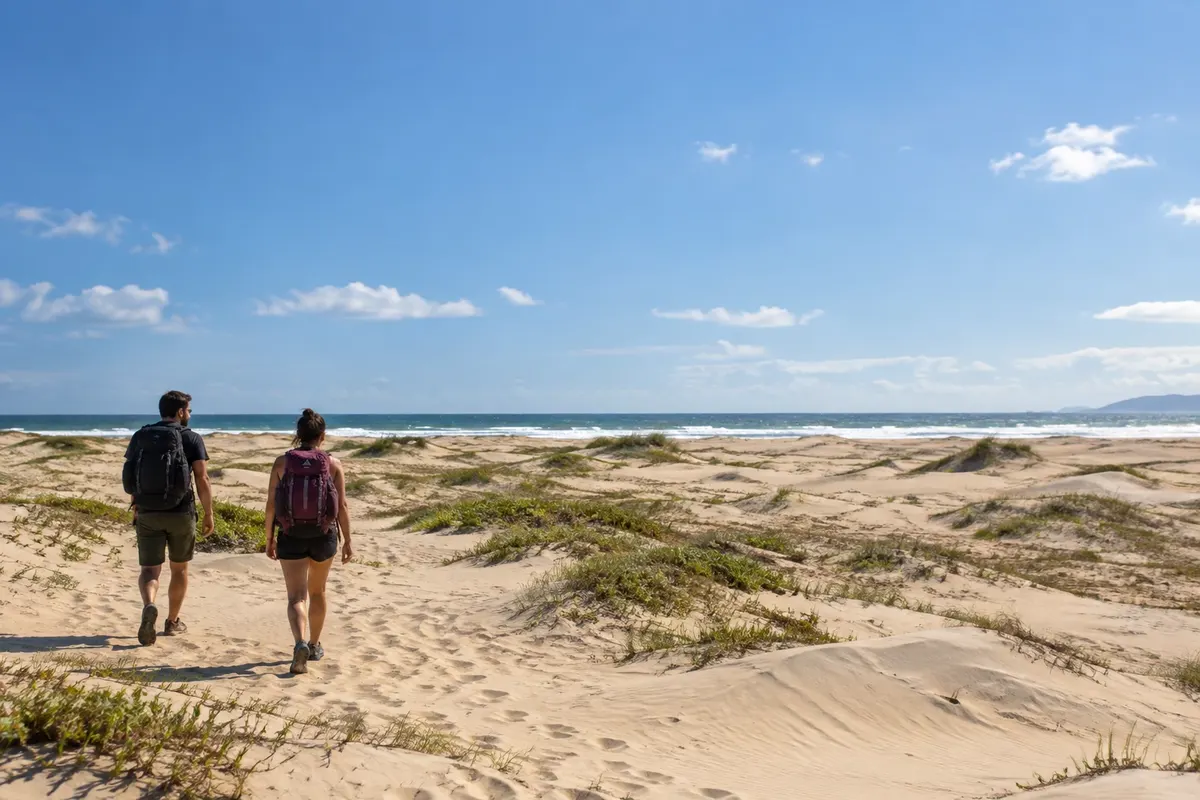 Las dunas de la Praia Deserta