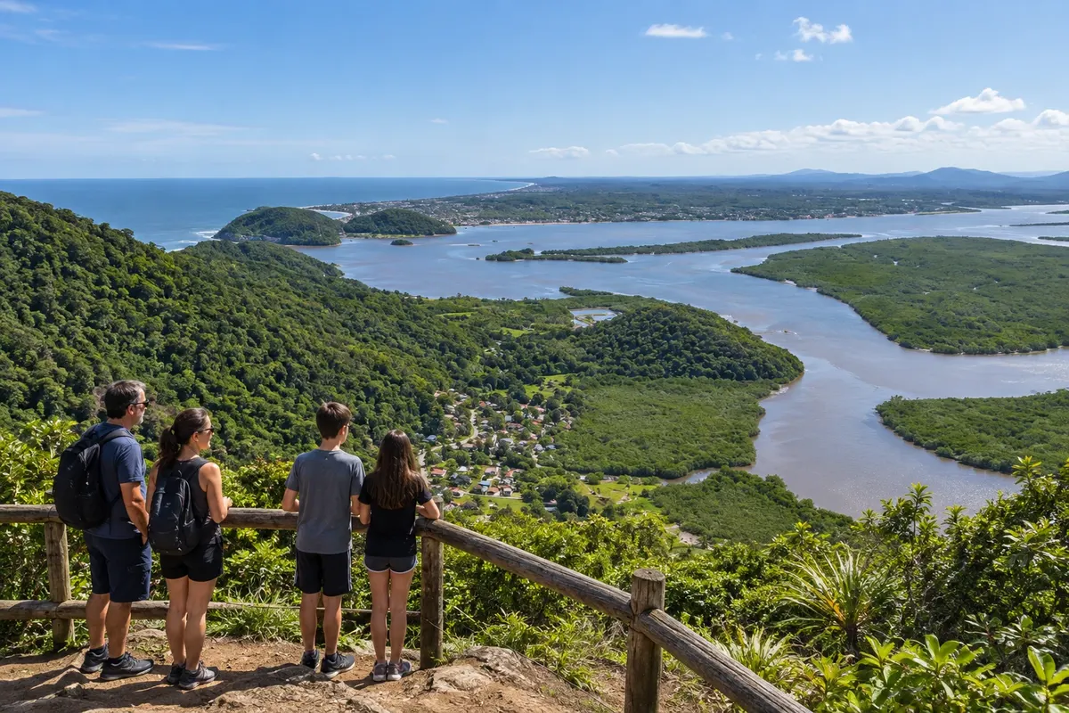 The hillside, the village and the bay
