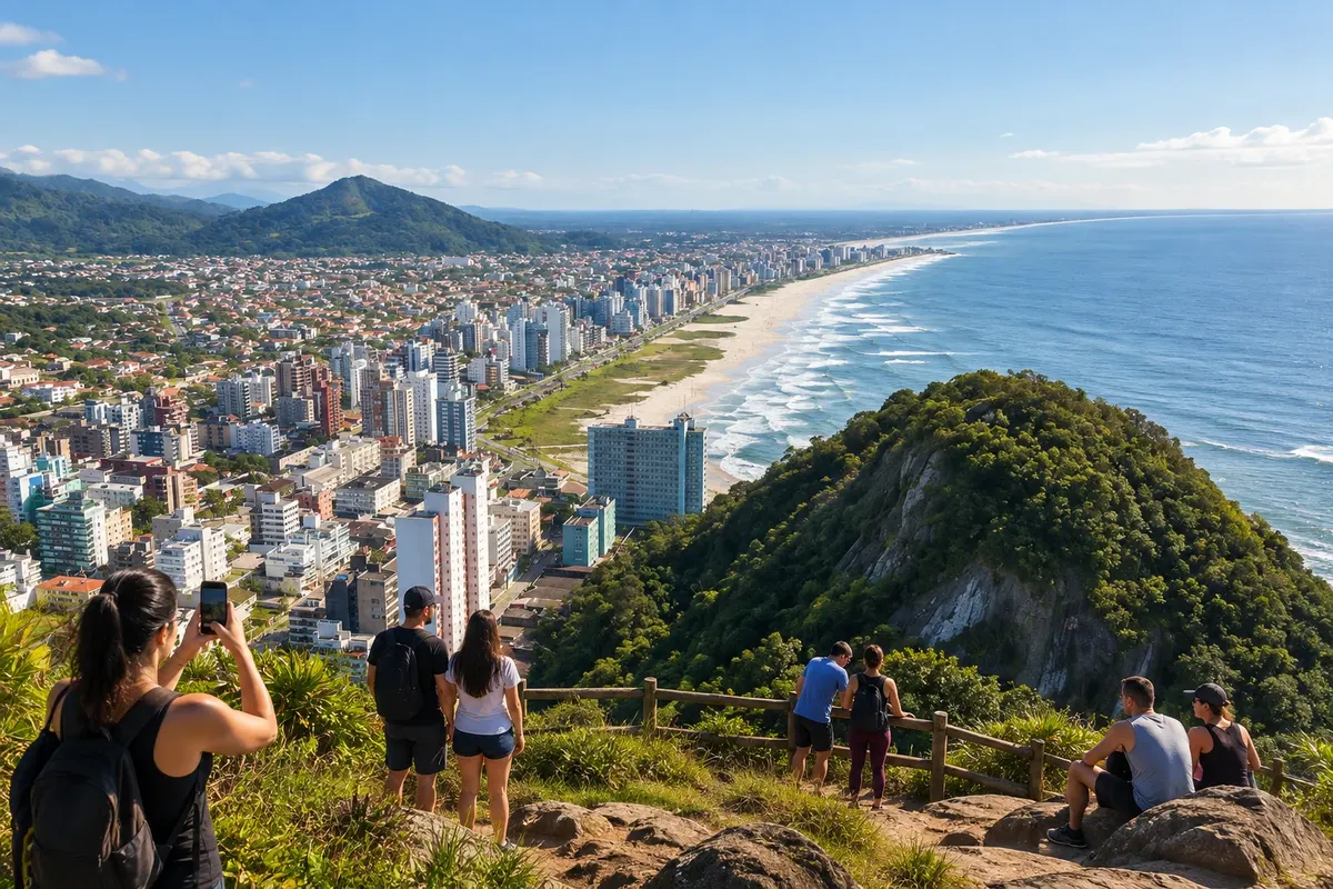 Morro do Boi and Praia Brava, in Caiobá.