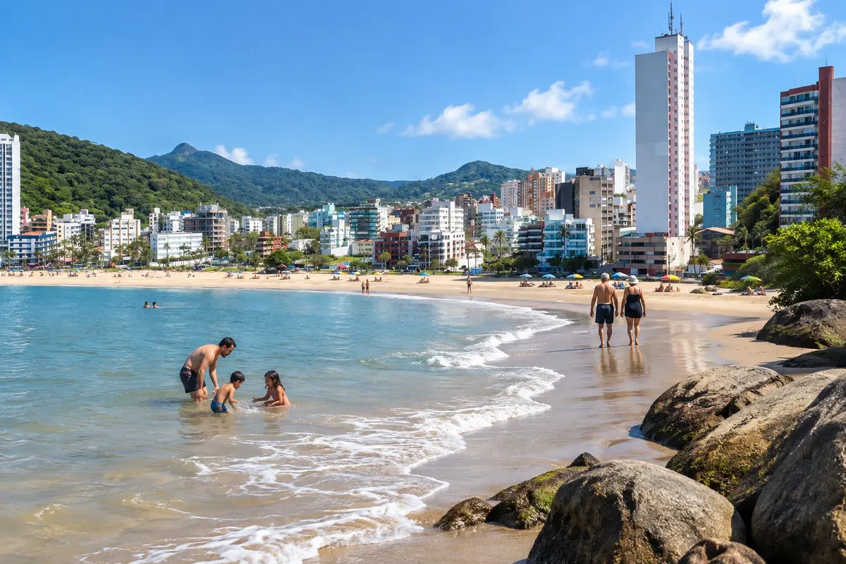Praia Mansa, next to Morro do Boi.