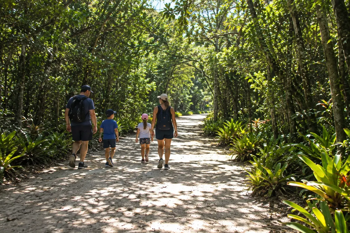 El inicio del circuito, cerca del centro de visitantes