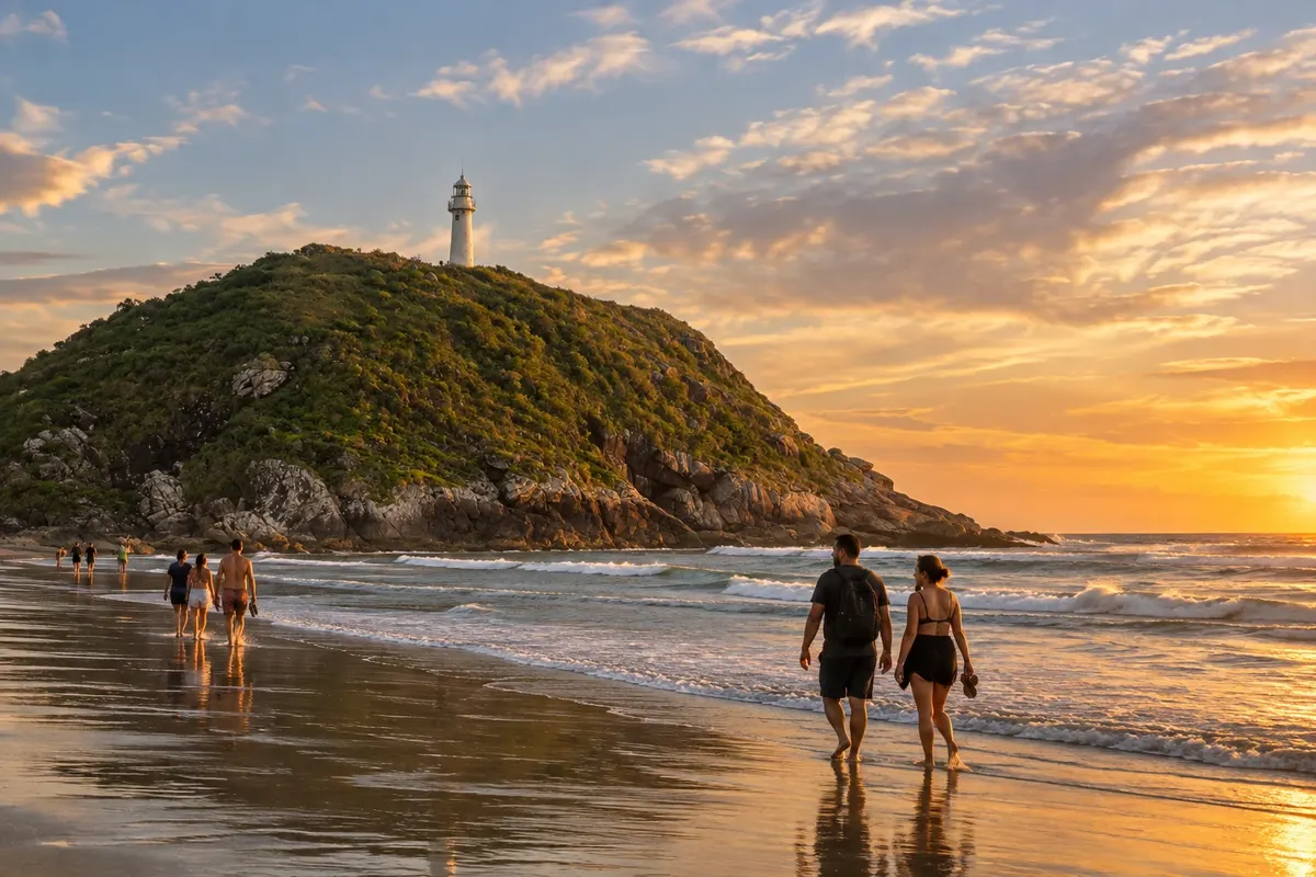 The lighthouse seen from Praia do Farol