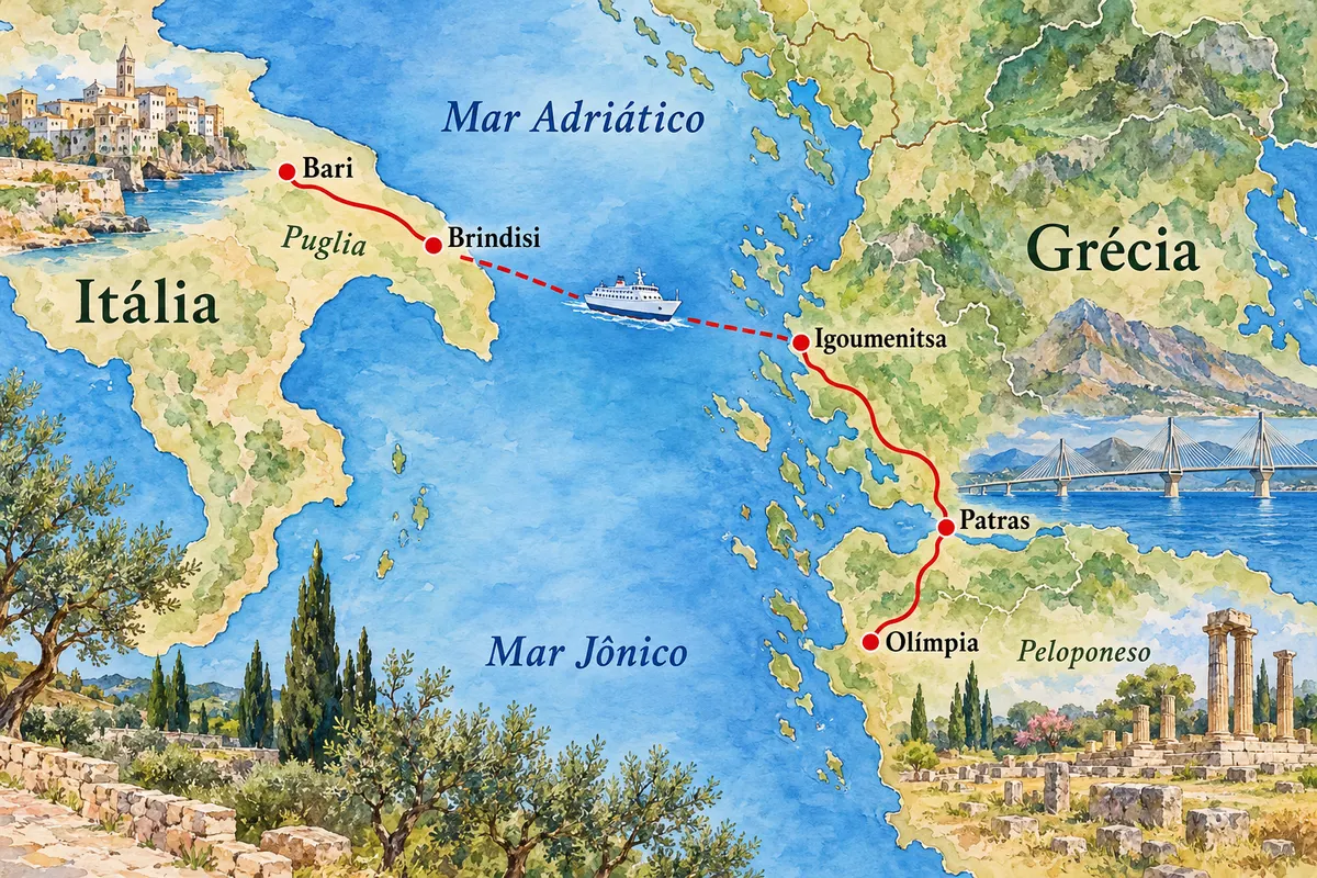 Ferry Italia–Grecia por el Adriático