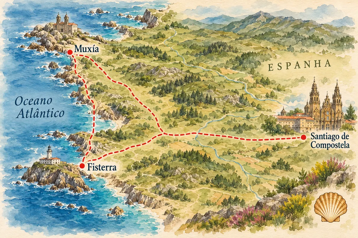Camino de Finisterre y Muxía a pie
