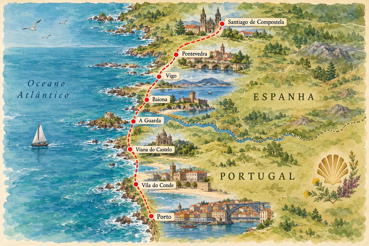 Caminho Português da Costa a pie