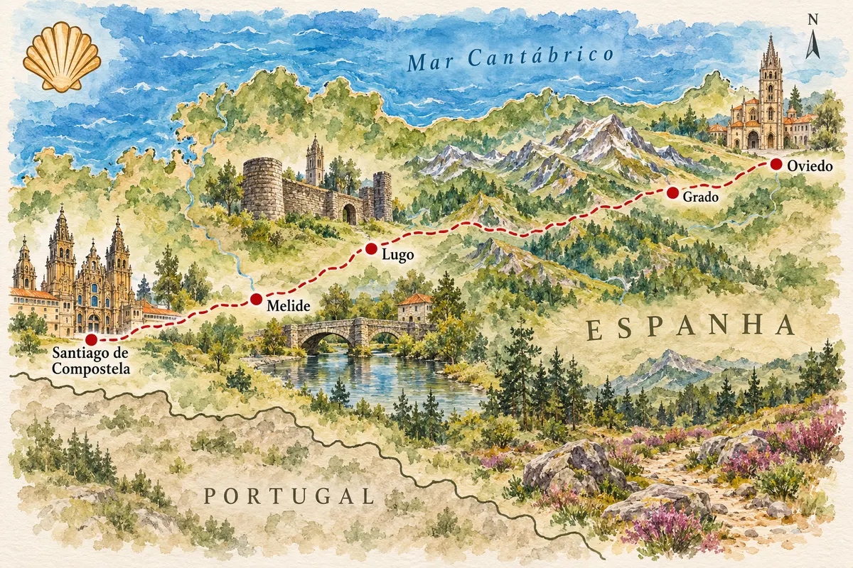 Caminho Primitivo de Santiago a pie