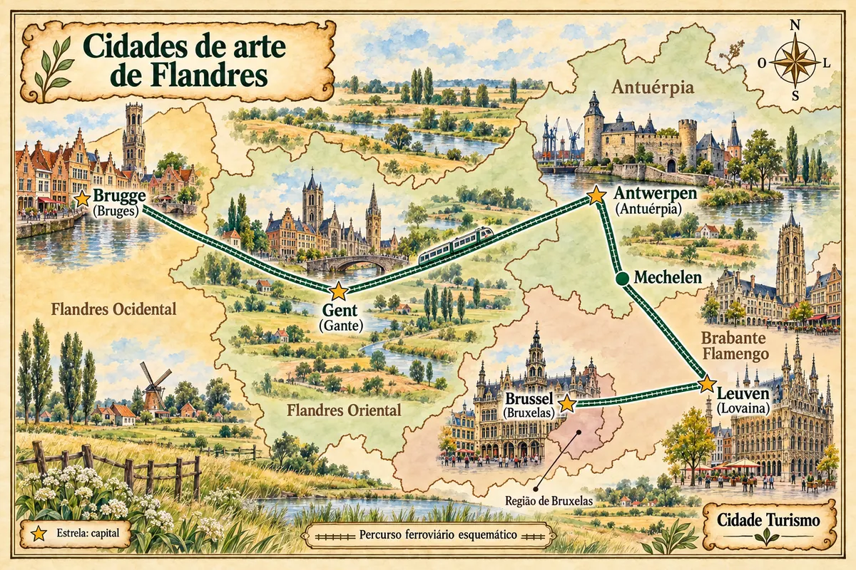 Art cities of Flandres