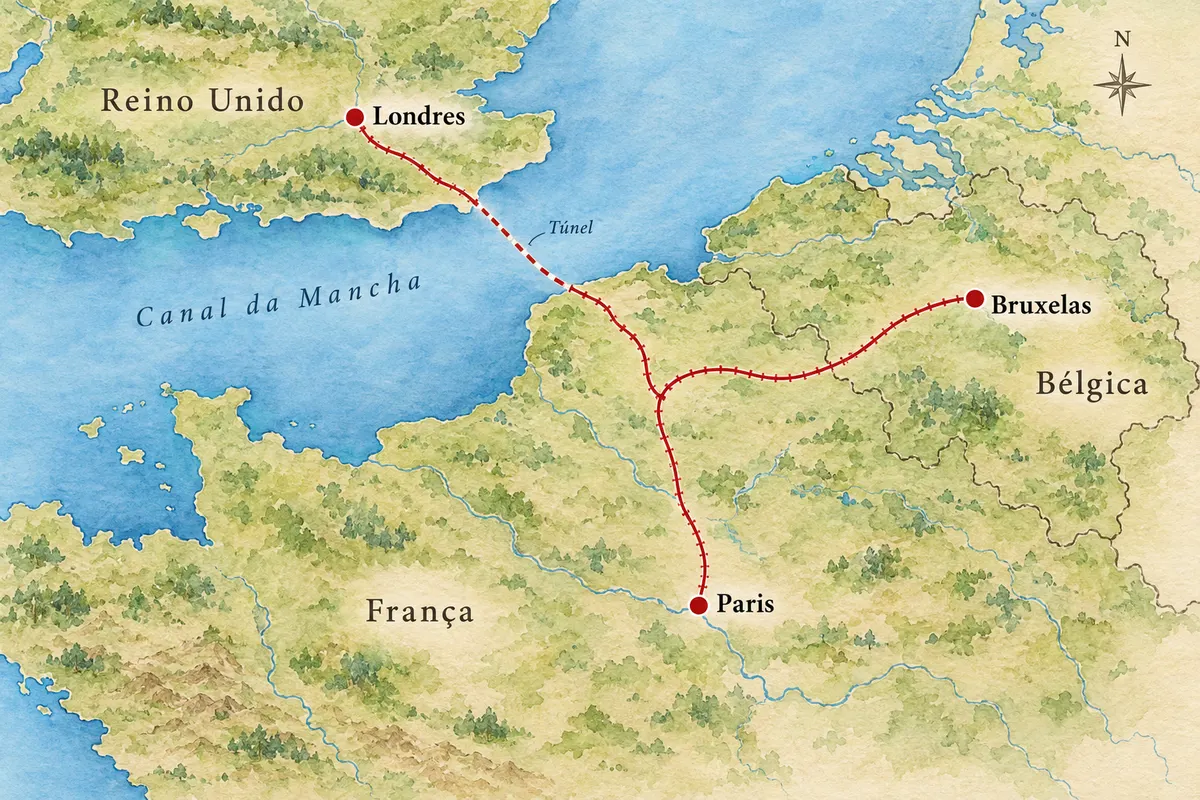 Eurostar: Londres, Paris y Bruxelas