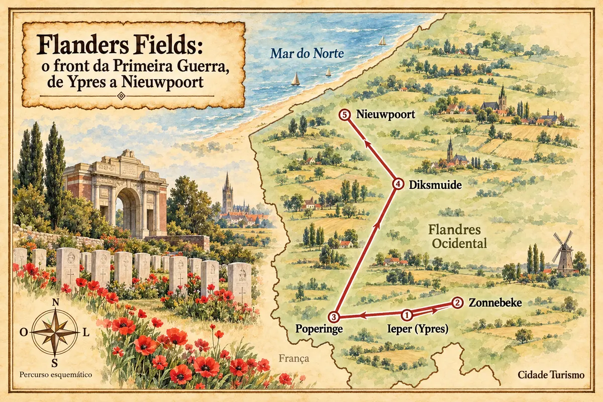 Flanders Fields: the First World War front, from Ypres to Nieuwpoort