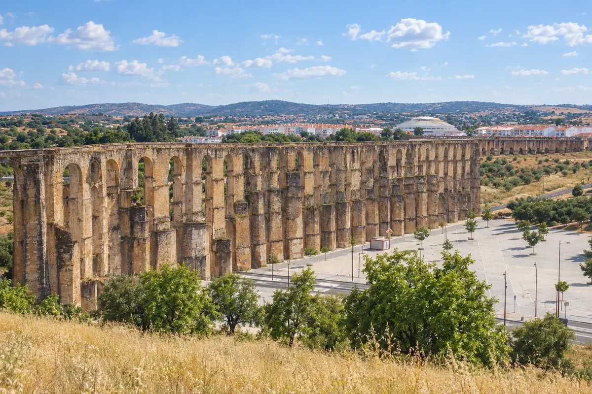 Lisboa–Évora–Mérida–Cáceres–Madri en coche