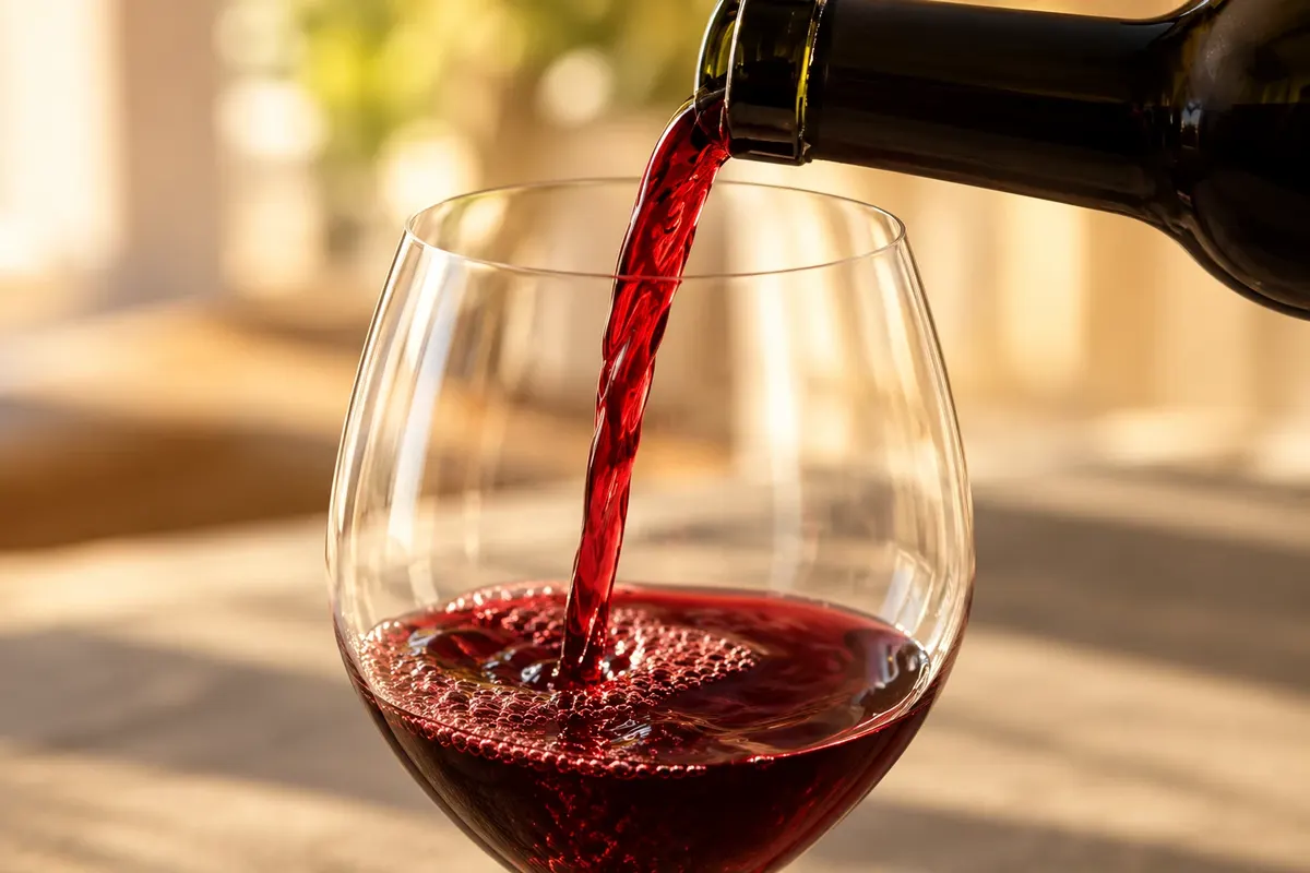 Malbec of Luján de Cuyo: service detail.