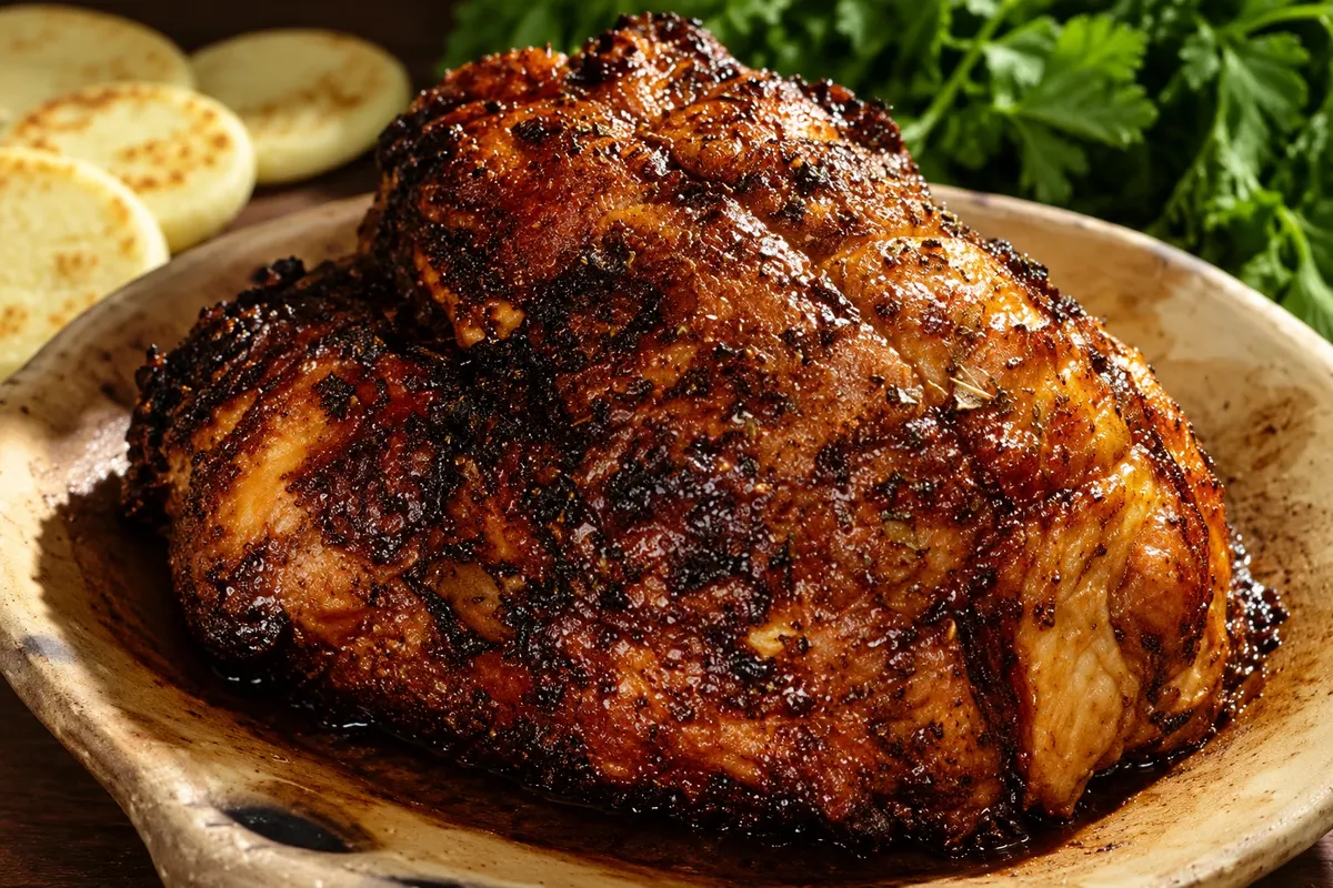 Asado huilense — detalle.