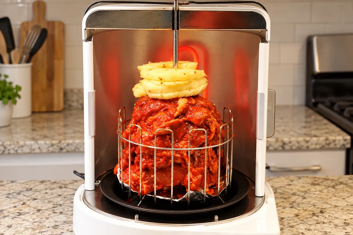 Tacos al pastor — detail