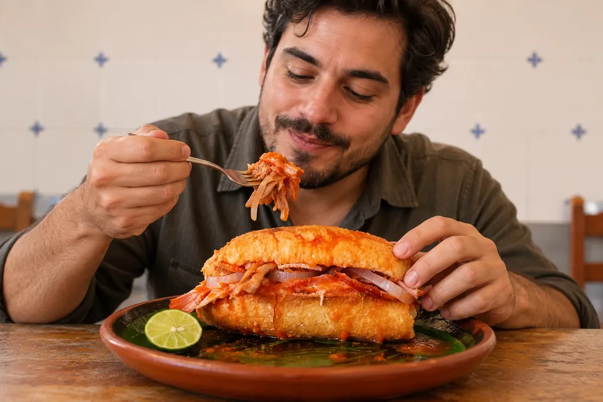 Torta ahogada — Guadalajara, Mexico