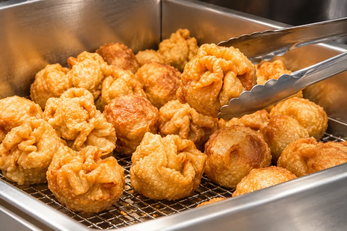 Dim sim — detail.