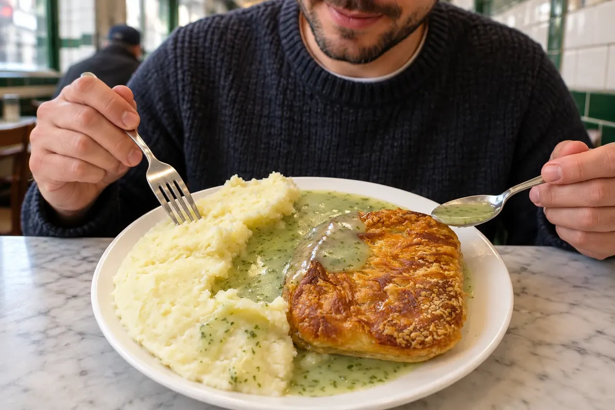 Pie and mash — London, the United Kingdom
