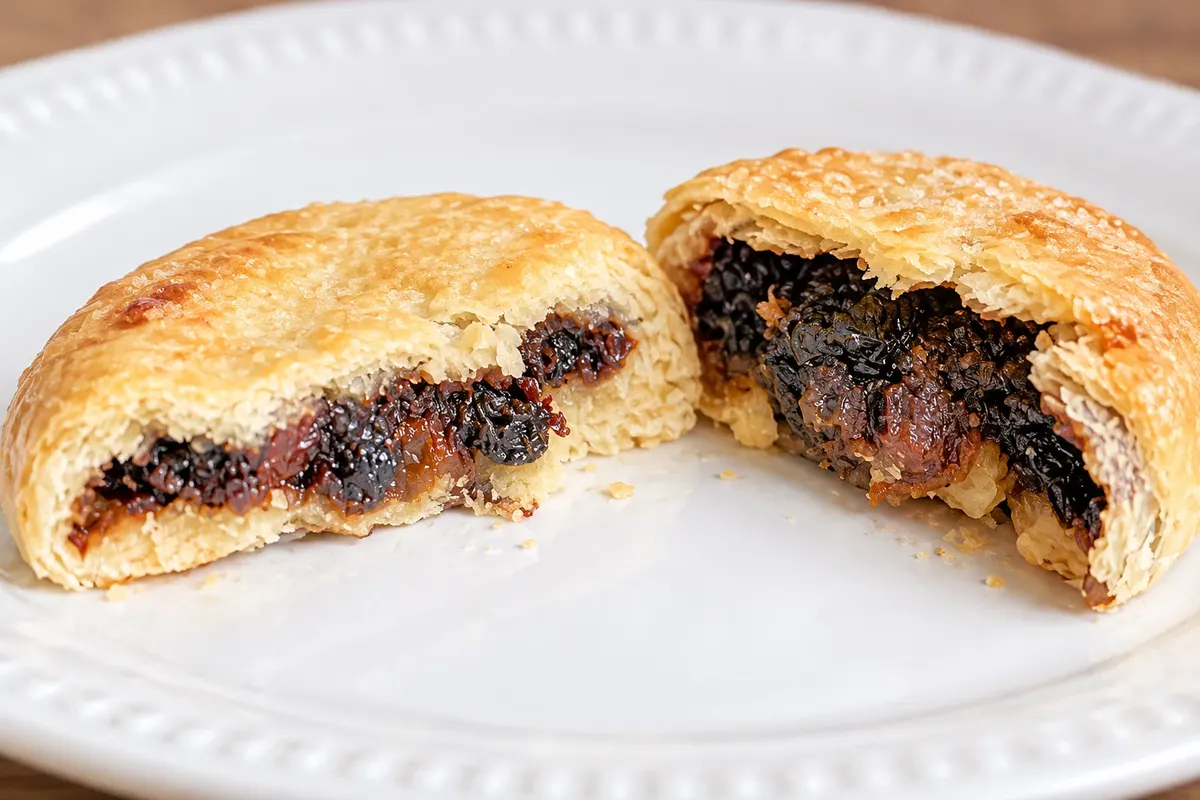Eccles cake — detail.