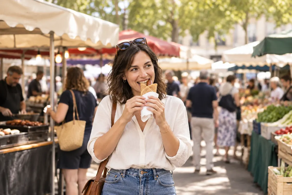 Galette-saucisse — Rennes, Francia