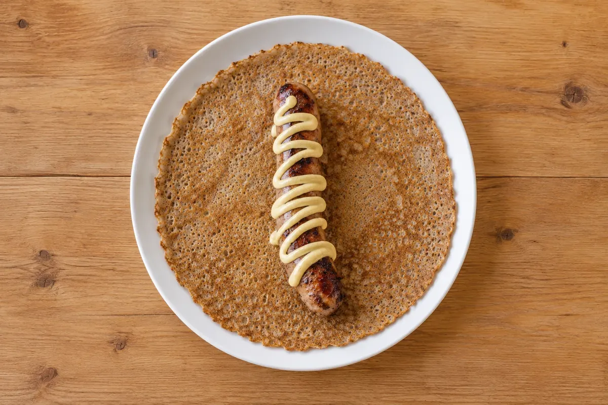 Galette-saucisse — Rennes, Francia
