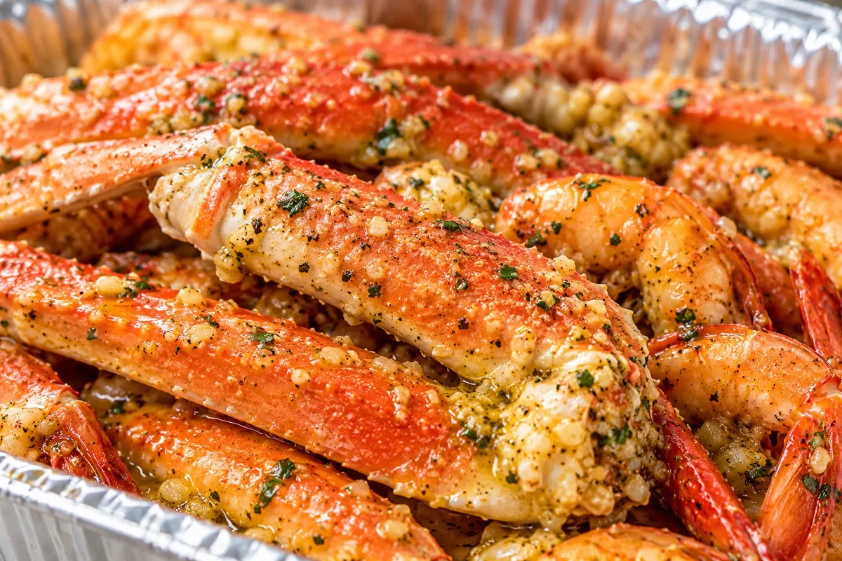 Garlic crabs — detail