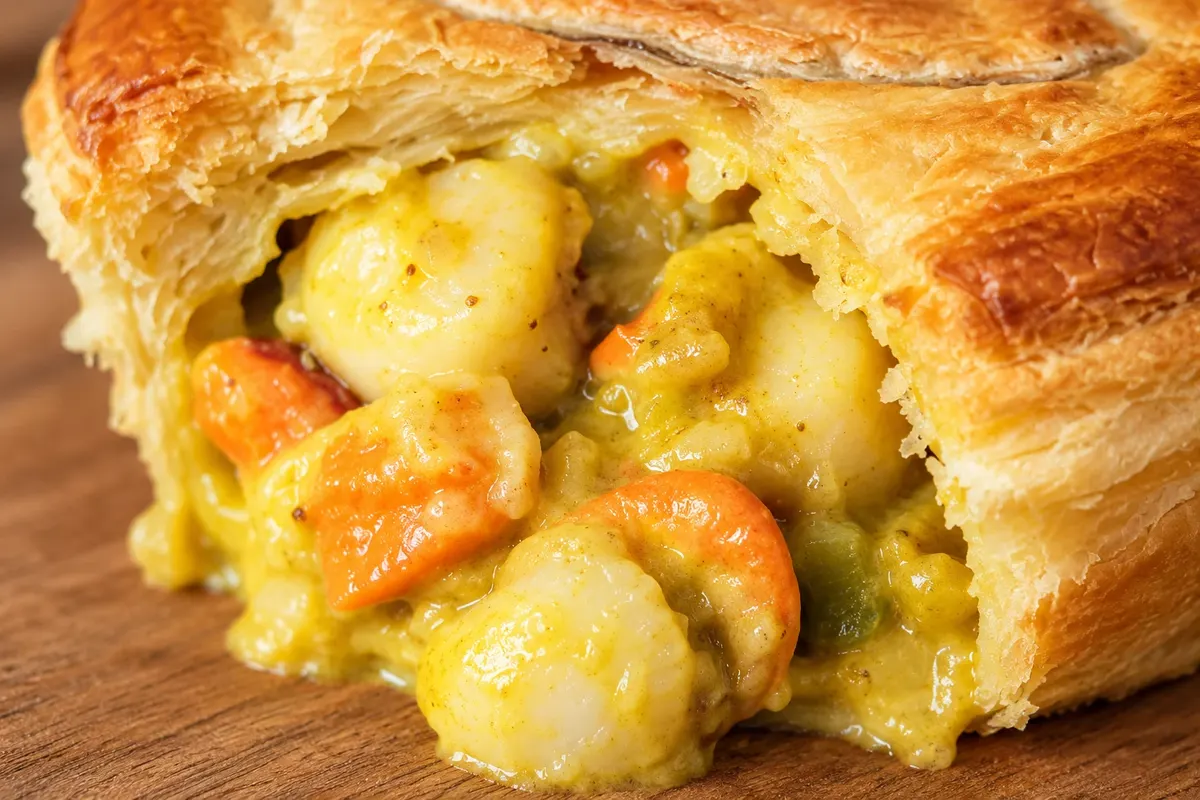 Scallop pie — Tasmania, Australia.