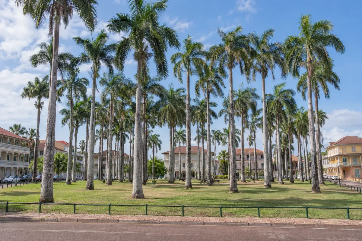 Place des Palmistes, Caiena